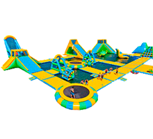 Parques acuáticos modulares inflables para negocios